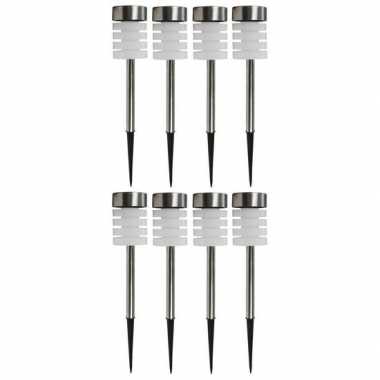 8x led solar lampen 38 cm tuinverlichting